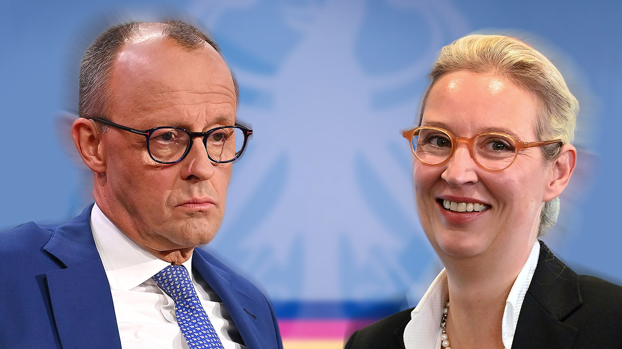 CDU Kanzlerkandidat Friedrich MERZ will ein TV Duell mit Alice WEIDEL (AfD).